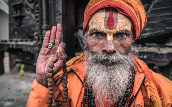  Portrait of a sadhu