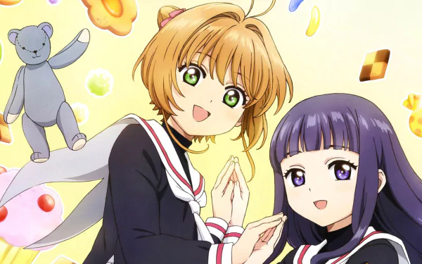 Tomoyo Daidouji Sakura Kinomoto HD Desktop Wallpaper | Background Image