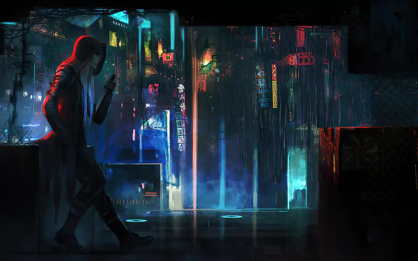 dagger futuristic Sci Fi cyberpunk HD Desktop Wallpaper | Background Image