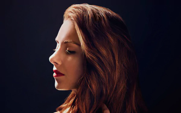 face lipstick American redhead actress Celebrity Alison Brie HD Desktop Wallpaper | Background Image