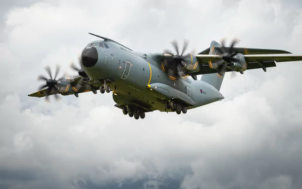 warplane transport aircraft military Airbus A400M HD Desktop Wallpaper | Background Image