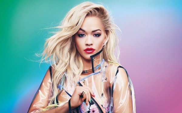 Music Rita Ora Singers United Kingdom Singer Lipstick Blonde English Brown Eyes HD Wallpaper | Background Image