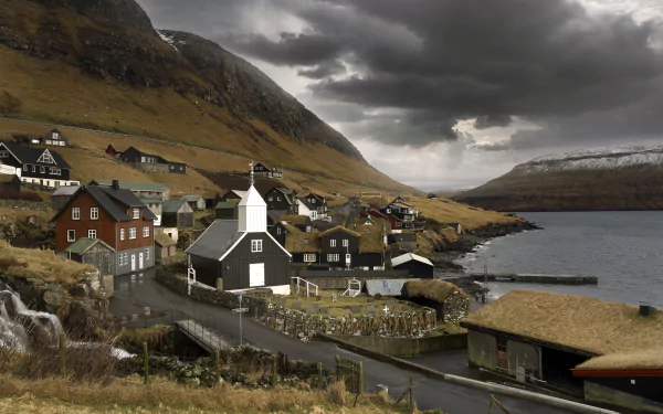 Faroe Islands religious church HD Desktop Wallpaper | Background Image