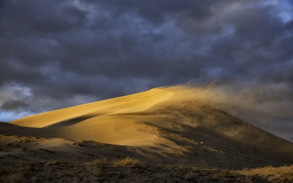 Earth Desert Dune Wind Cloud Sand HD Wallpaper | Background Image