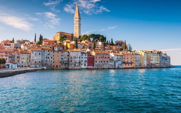 Man Made Rovinj Towns Croatia Sea HD Wallpaper | Background Image