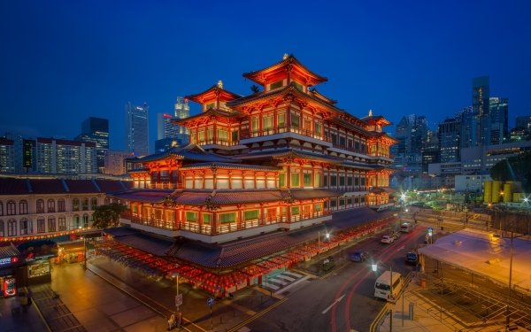 Religious Temple Temples Singapore Museum HD Wallpaper | Background Image