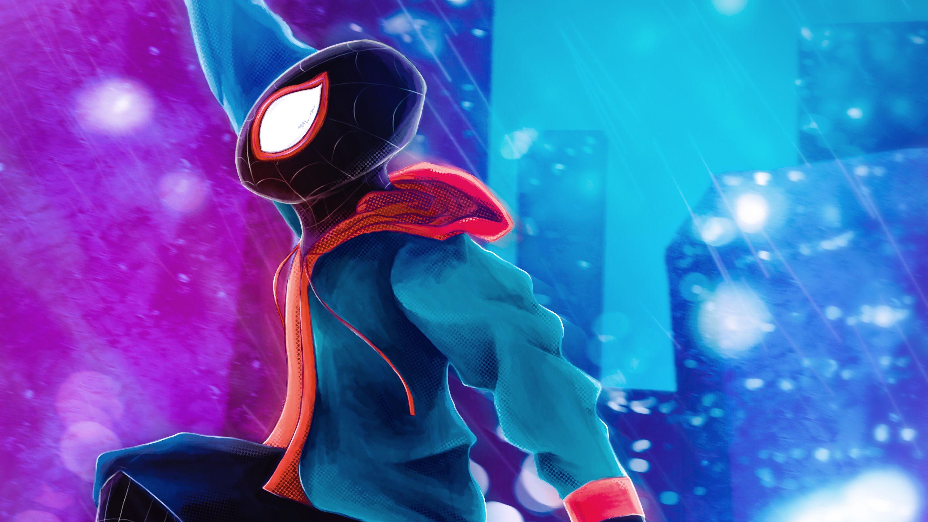 Spider Man Into The Spider Verse Hd Wallpaper Background Image