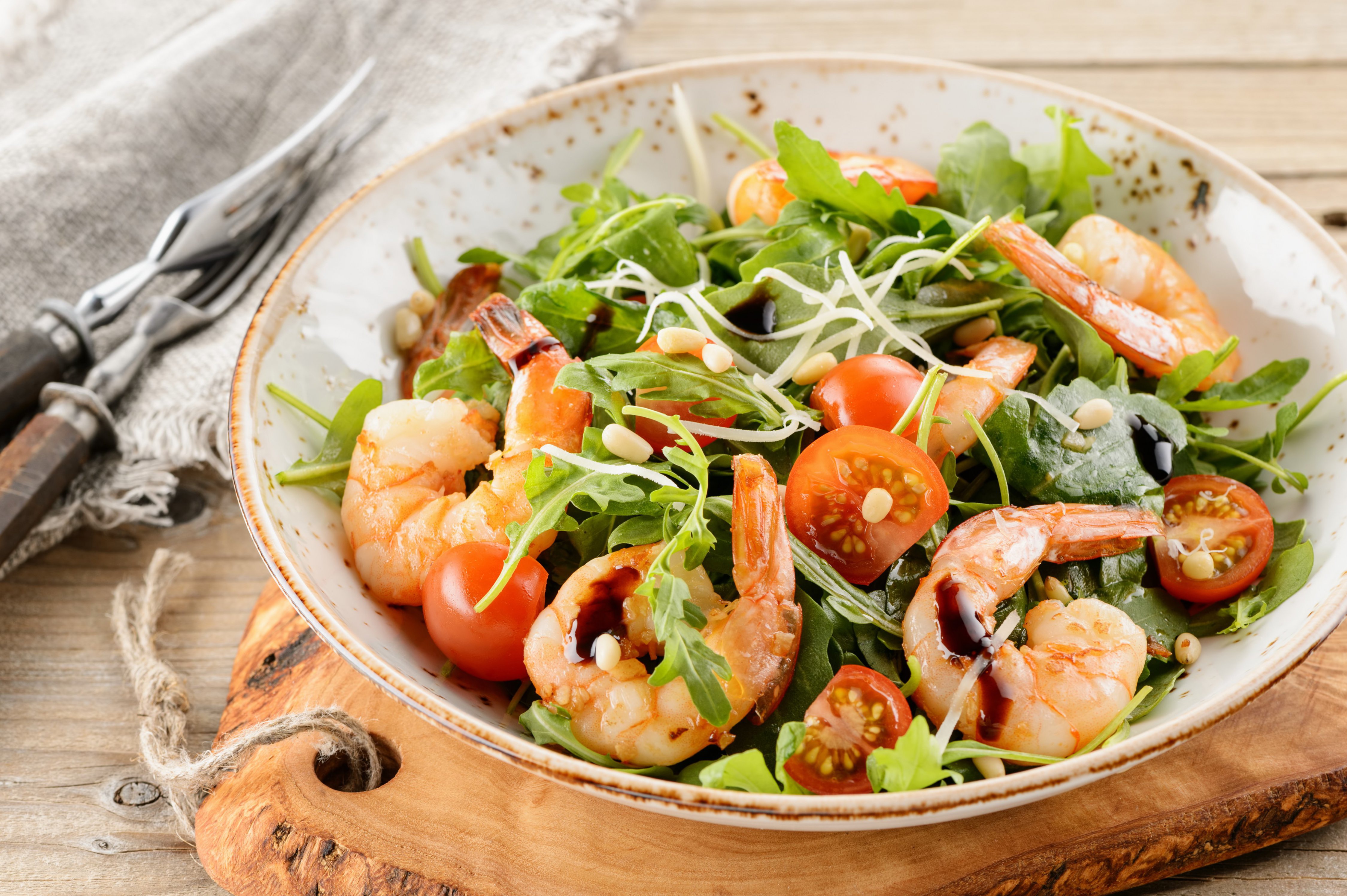Теплый Салат С Морепродуктами Фото Рецепт