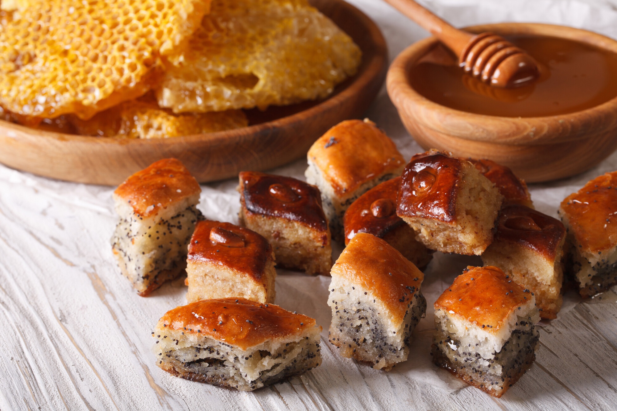 Baklava with poppy Seeds, Nuts and Honey by ALLEKO