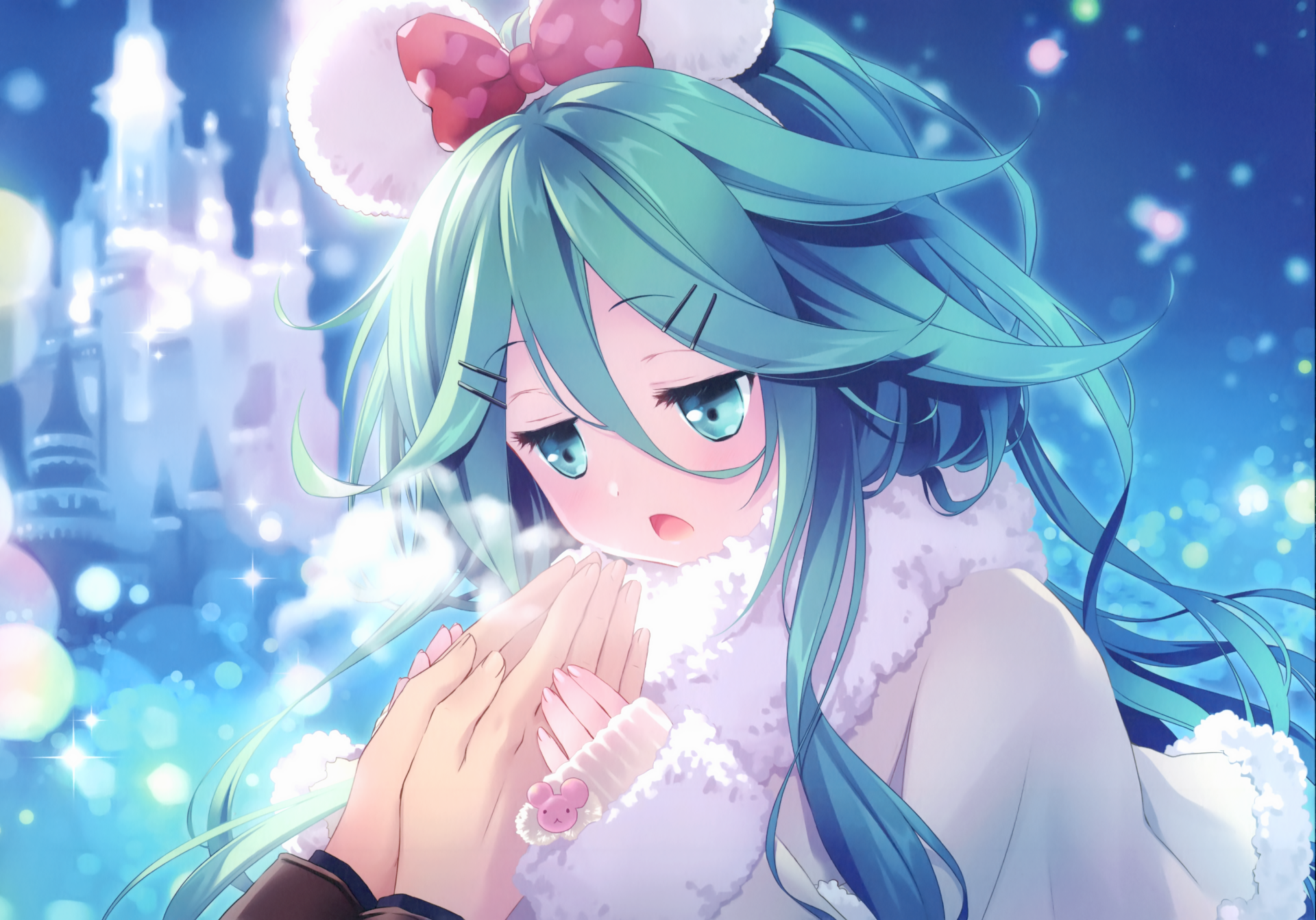 Download Long Hair Aqua Hair Aqua Eyes Yamakaze (Kancolle) Anime Kantai Collection HD Wallpaper by Carnelian
