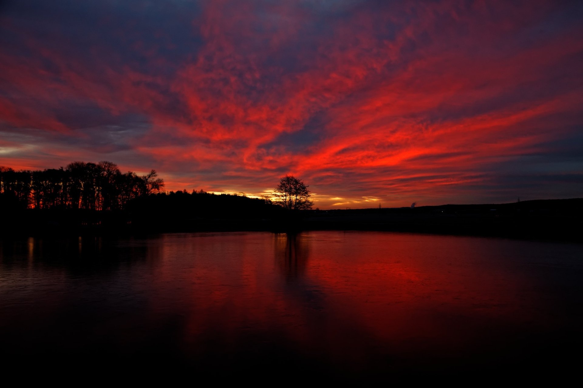 Download Sky Lake Cloud Nature Sunset HD Wallpaper | 2048x1365 ...