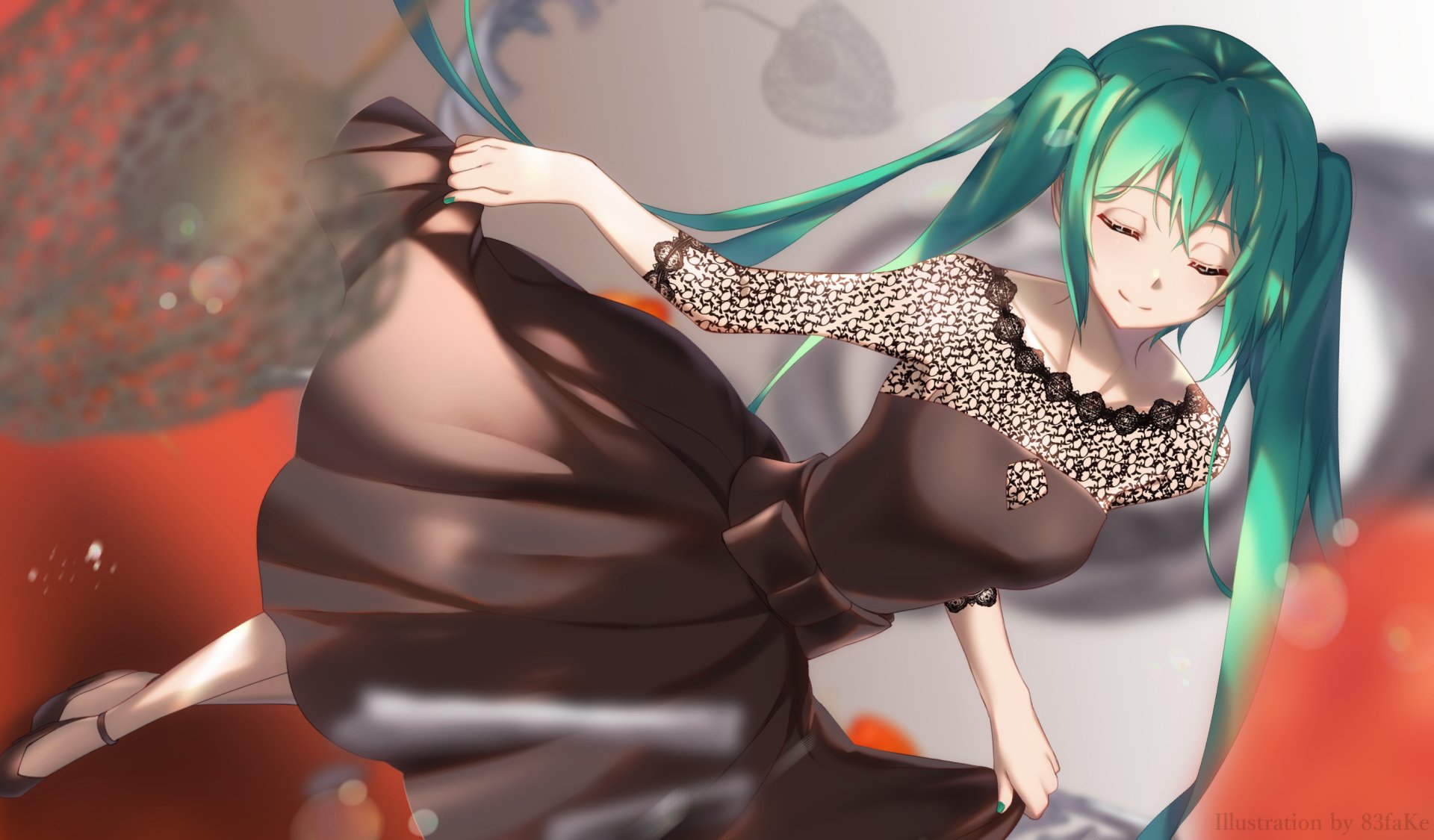 Download Hatsune Miku Anime Vocaloid HD Wallpaper by 83faKe