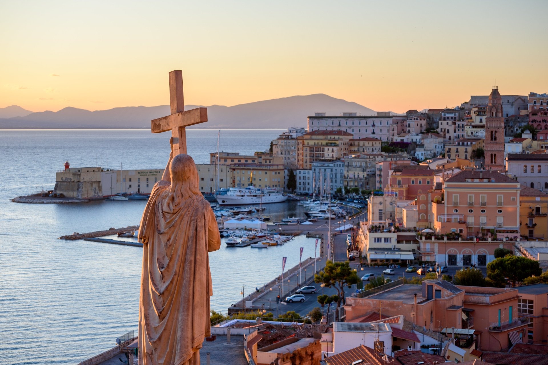 Download Gaeta Italy House Man Made Town HD Wallpaper