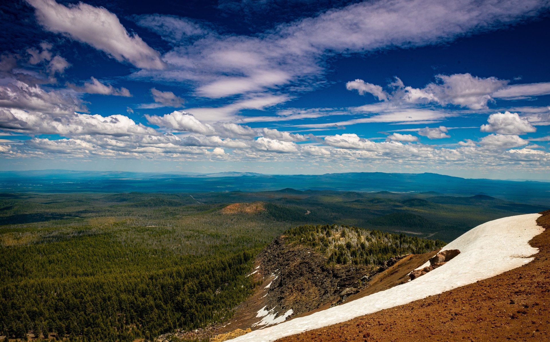 Download Hill Snow Cloud Forest Nature Landscape 4k Ultra HD Wallpaper