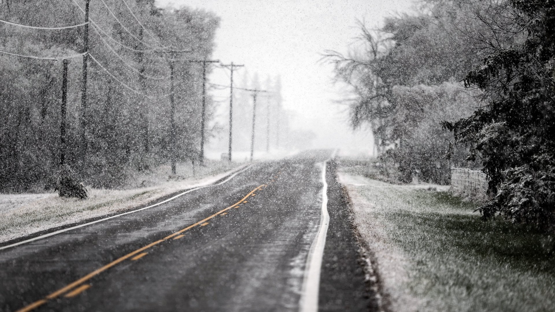 Download Snow Winter Man Made Road 4k Ultra HD Wallpaper | 3840x2160 ...