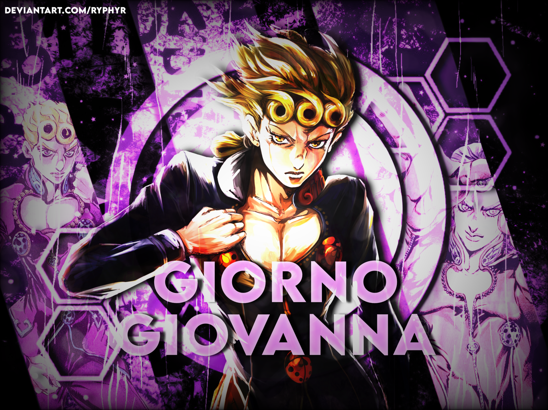 Download Giorno Giovanna Anime Jojo's Bizarre Adventure HD Wallpaper