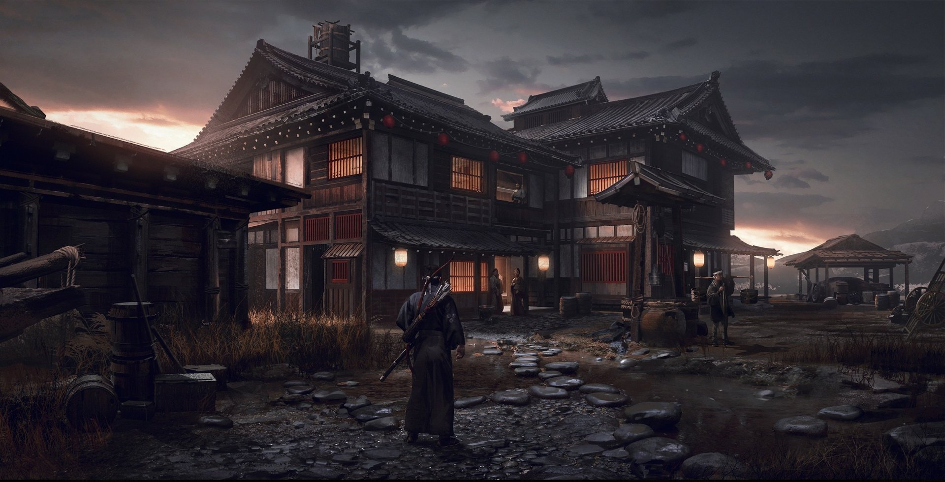 Download Samurai Video Game Ghost Of Tsushima HD Wallpaper by Mitch Mohrhauser