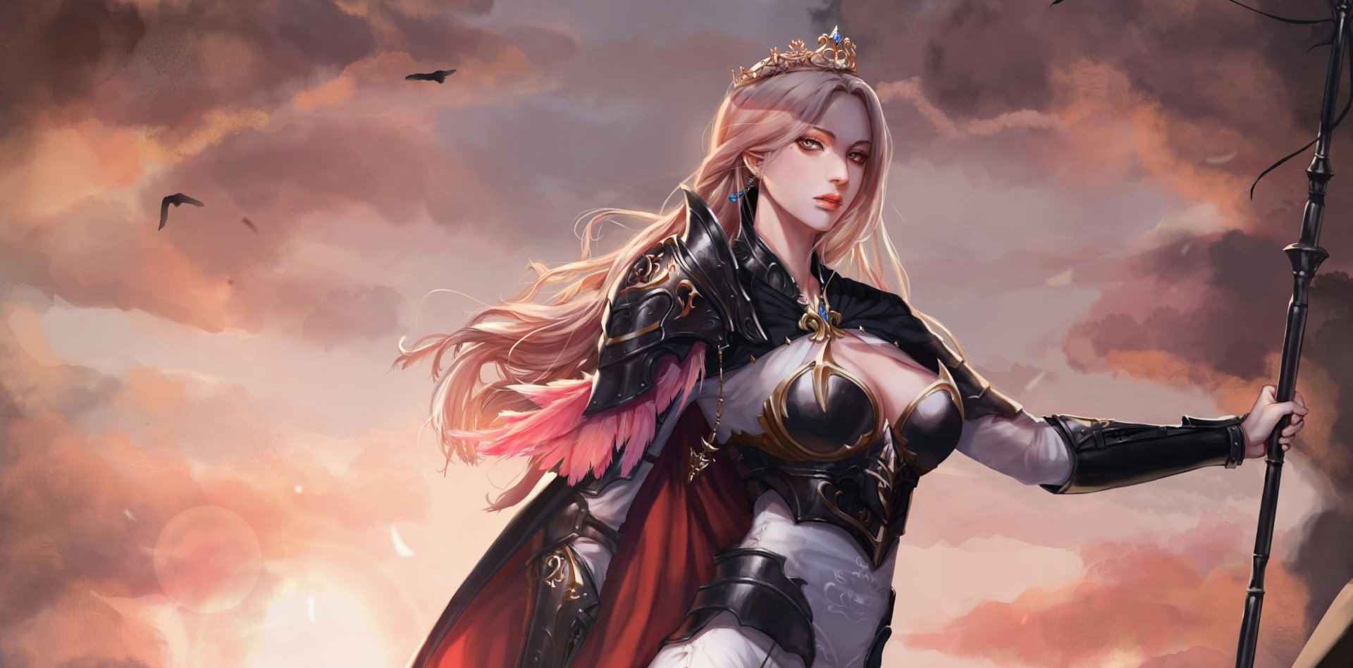 Download Grey Eyes Blonde Anime Original 4k Ultra HD Wallpaper by Shin HaRim