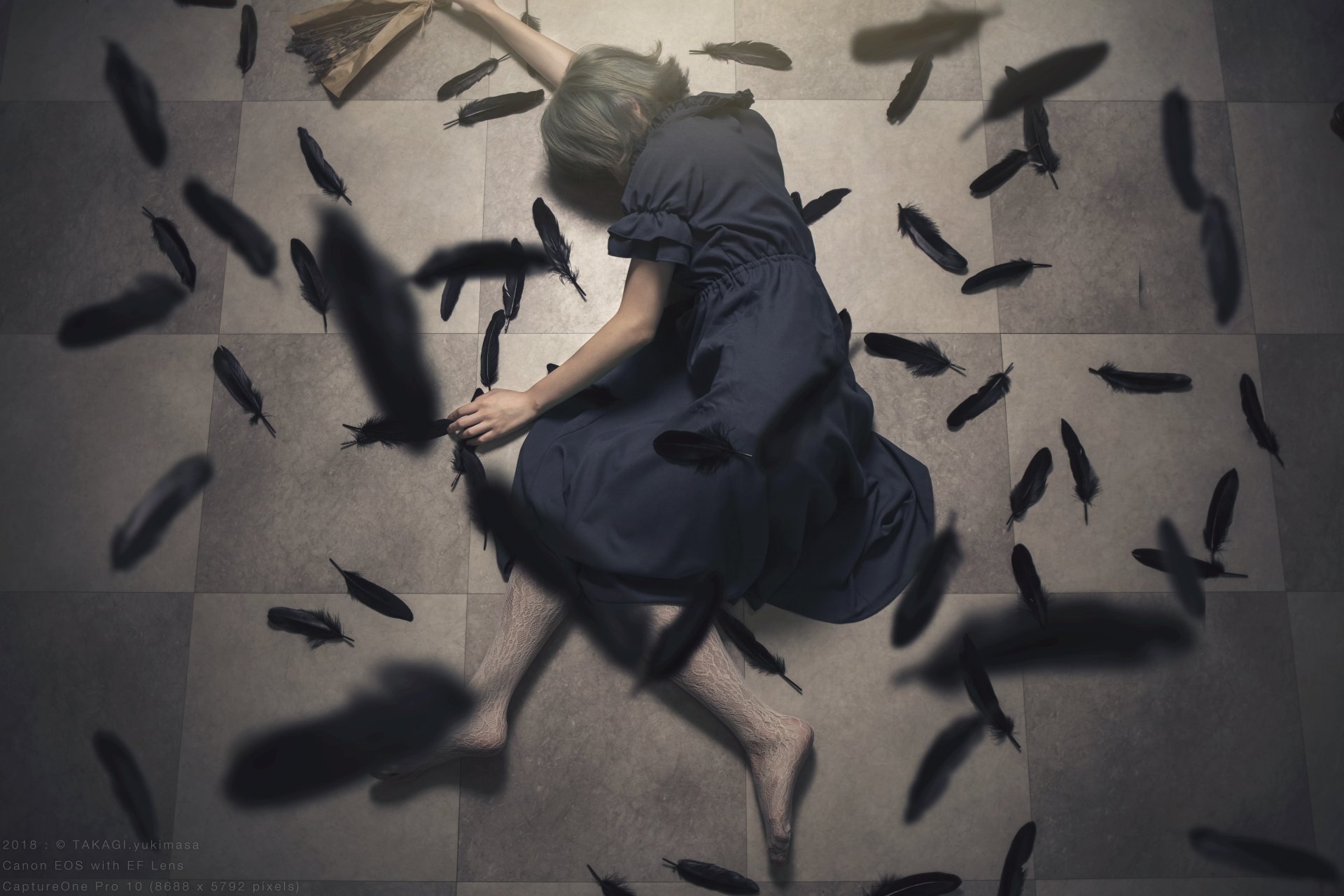 Download Feather Fantasy Woman 8k Ultra HD Wallpaper by Yuimasa Takagi