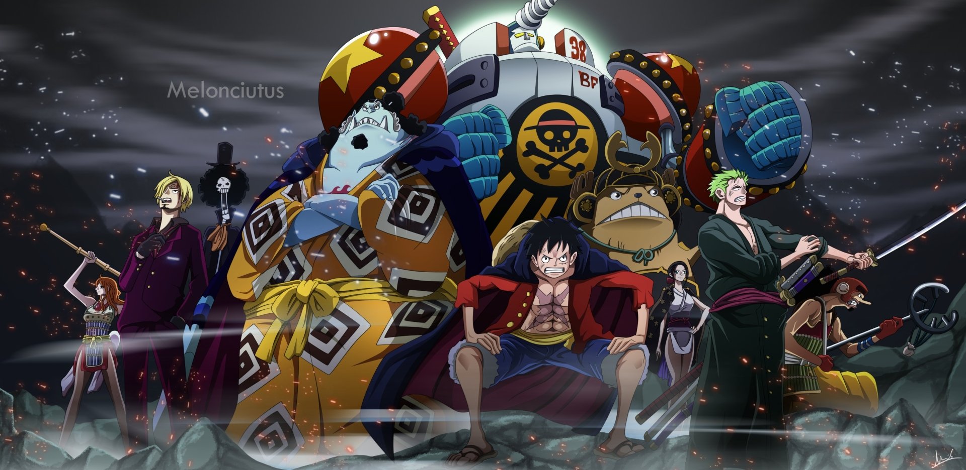 Straw Hat Crew HD Wallpaper by Melonciutus