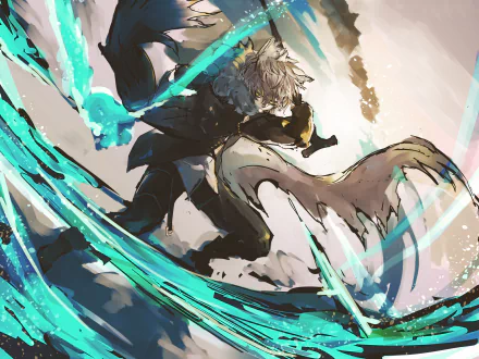 white hair warrior SilverAsh (Arknights) video game Arknights HD Desktop Wallpaper | Background Image