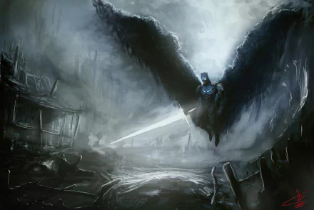 wings sword DC Comics Comic Batman HD Desktop Wallpaper | Background Image