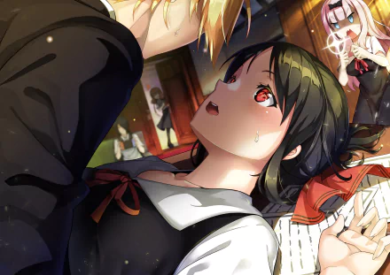 Miyuki Shirogane Kaguya Shinomiya Yu Ishigami Miko Iino Chika Fujiwara Anime Kaguya-sama: Love is War HD Desktop Wallpaper | Background Image