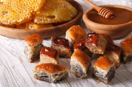  Baklava with poppy Seeds, Nuts and Honey by ALLEKO