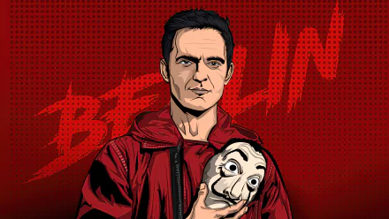 Berlin (La Casa De Papel) Money Heist TV Show HD Desktop Wallpaper | Background Image