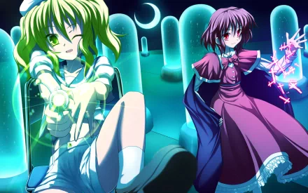Yumemi Okazaki Chiyuri Kitashirakawa Anime Touhou HD Desktop Wallpaper | Background Image
