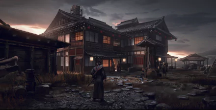 samurai video game Ghost of Tsushima HD Desktop Wallpaper | Background Image