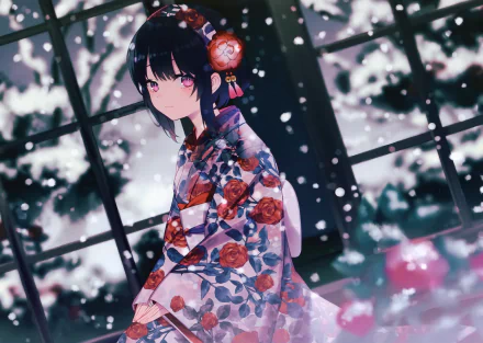 kimono Anime geisha HD Desktop Wallpaper | Background Image