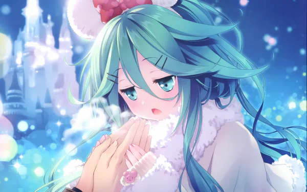long hair aqua hair aqua eyes Yamakaze (Kancolle) Anime Kantai Collection HD Desktop Wallpaper | Background Image