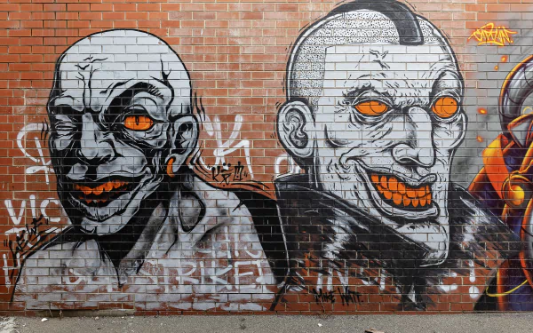 Australia Melbourne artistic graffiti HD Desktop Wallpaper | Background Image