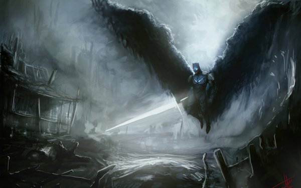 Comics Batman DC Comics Sword Wings HD Wallpaper | Background Image