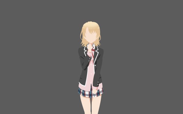 Anime My Teen Romantic Comedy SNAFU Iroha Isshiki Minimalist HD Wallpaper | Background Image