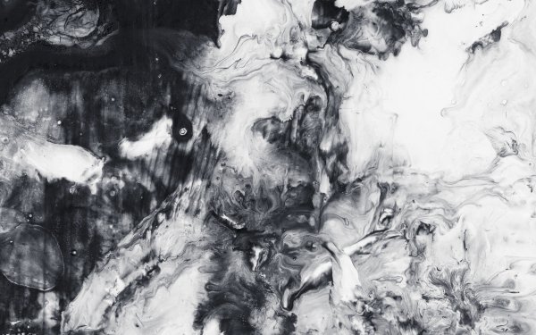 Abstract Smoke Marble Black & White HD Wallpaper | Background Image