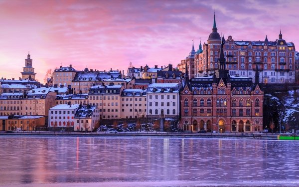 Man Made Stockholm Cities Sweden City Lake HD Wallpaper | Background Image