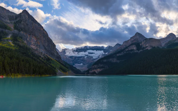 house Alberta Canada mountain forest nature lake HD Desktop Wallpaper | Background Image