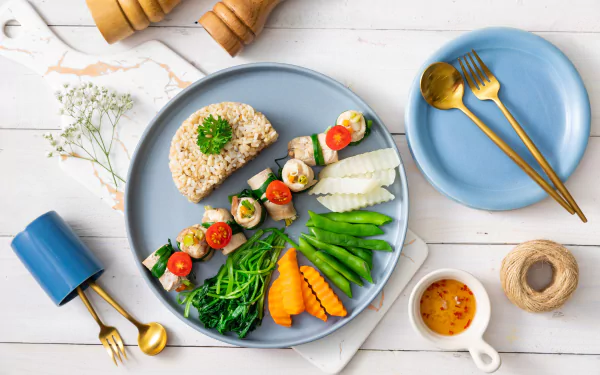 beans carrot tomato vegetable rice food meal HD Desktop Wallpaper | Background Image