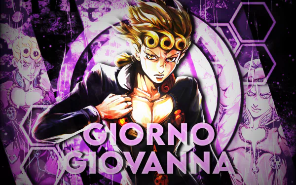 Giorno Giovanna Anime Jojo's Bizarre Adventure HD Desktop Wallpaper | Background Image