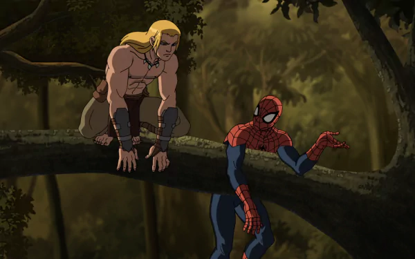 Ultimate Spider-Man (TV Show) spider man Ka-Zar (Marvel Comics) TV Show HD Desktop Wallpaper | Background Image