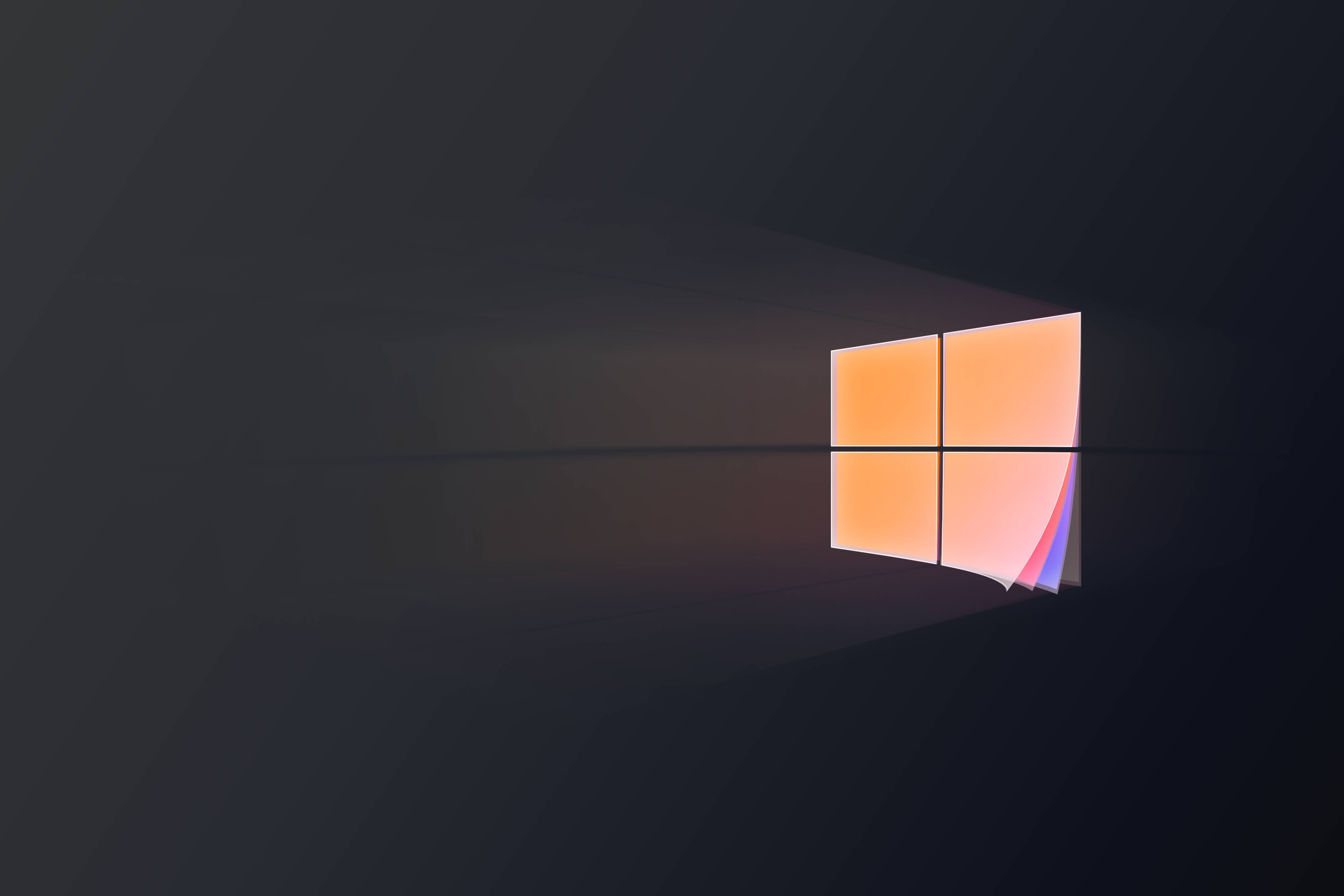 Windows 10 orange background windows 10 with high resolution for ...