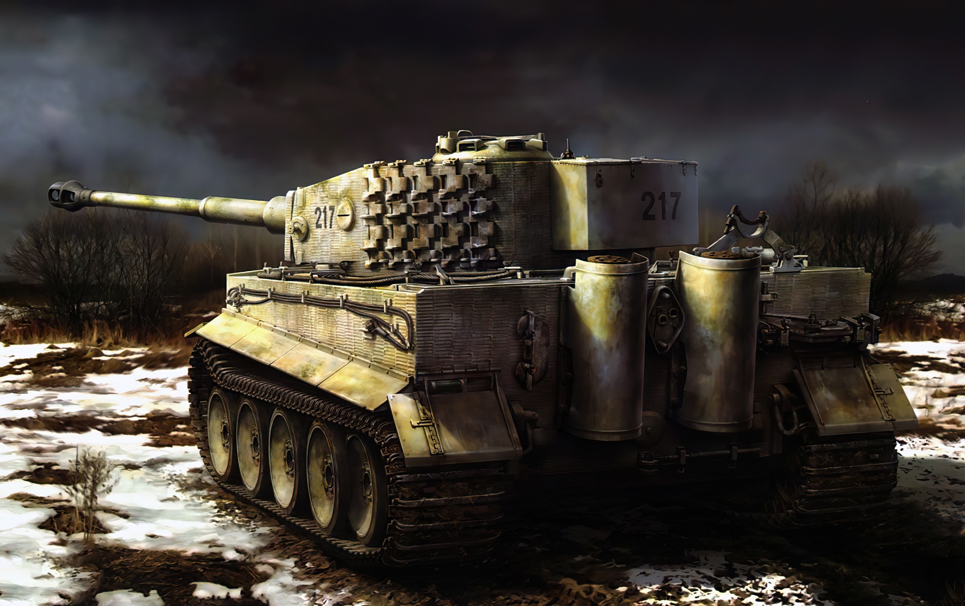 Military Tiger I HD Wallpaper