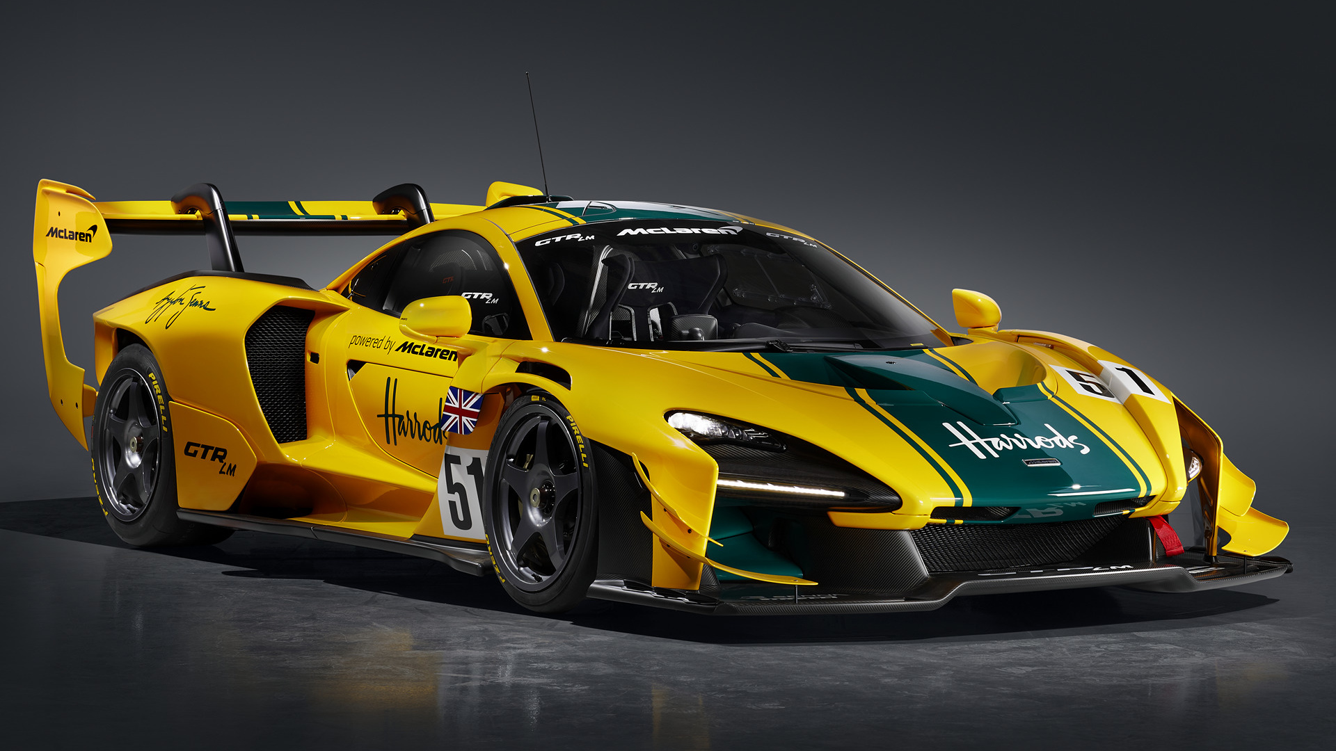 Download Car Yellow Car Race Car Supercar Vehicle McLaren Senna GTR LM ...