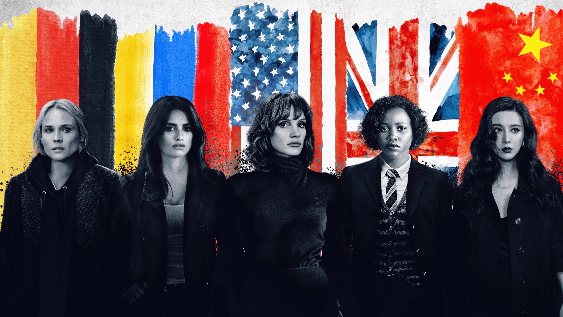 Download Fan Bingbing Diane Kruger Penelope Cruz Lupita Nyong'o Jessica Chastain Movie The 355 HD Wallpaper