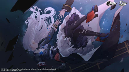 Enterprise (Azur Lane) Yorktown (Azur Lane) Anime Azur Lane HD Desktop Wallpaper | Background Image