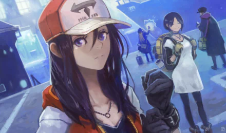 Anime girl anime girl HD Desktop Wallpaper | Background Image