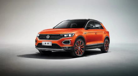 orange car SUV Volkswagen car vehicle Volkswagen T-Roc HD Desktop Wallpaper | Background Image