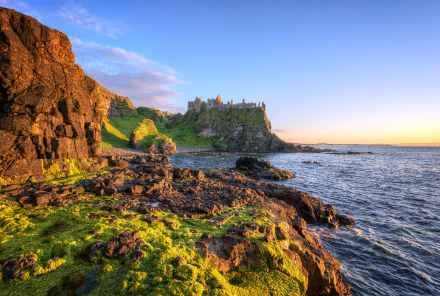  Dunluce Medieval Castle on the Coast of Ireland